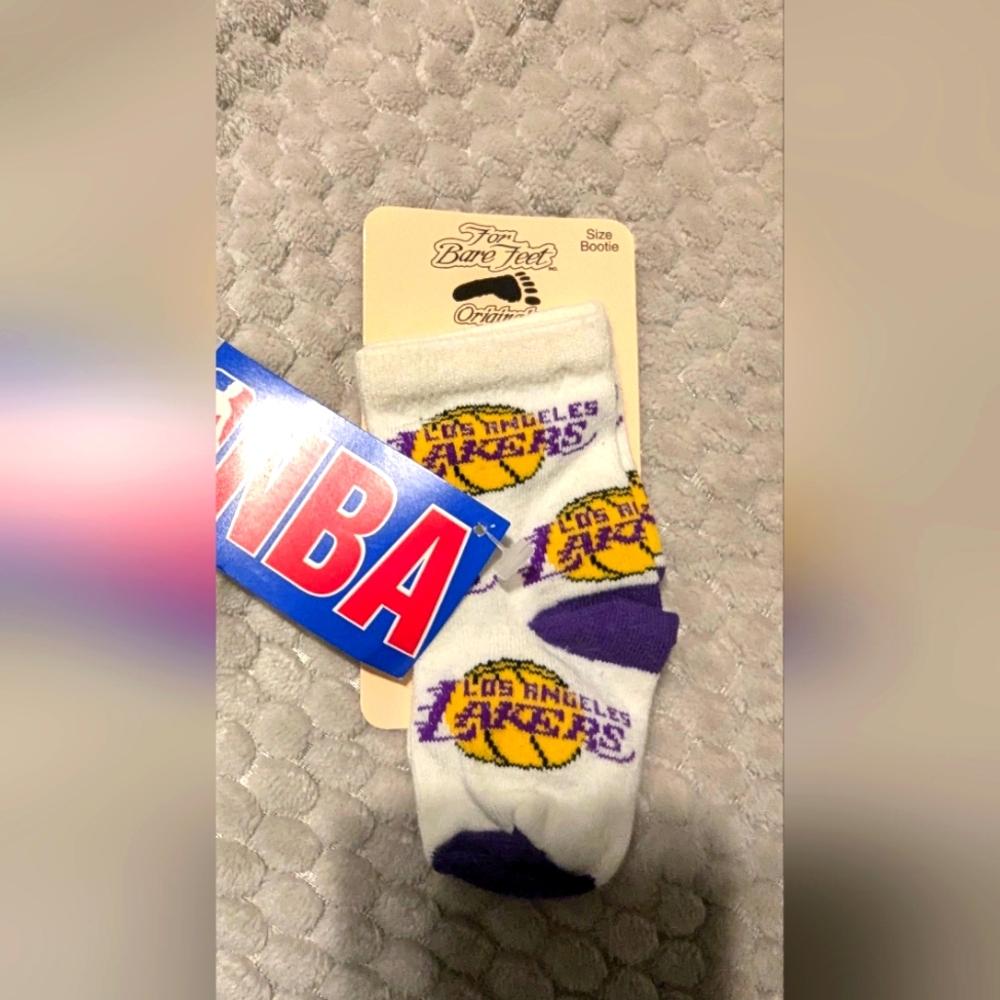 Baby Lakers booties